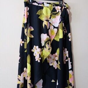 BOLD elements Pink Wrap Midi Skirt Cocktail